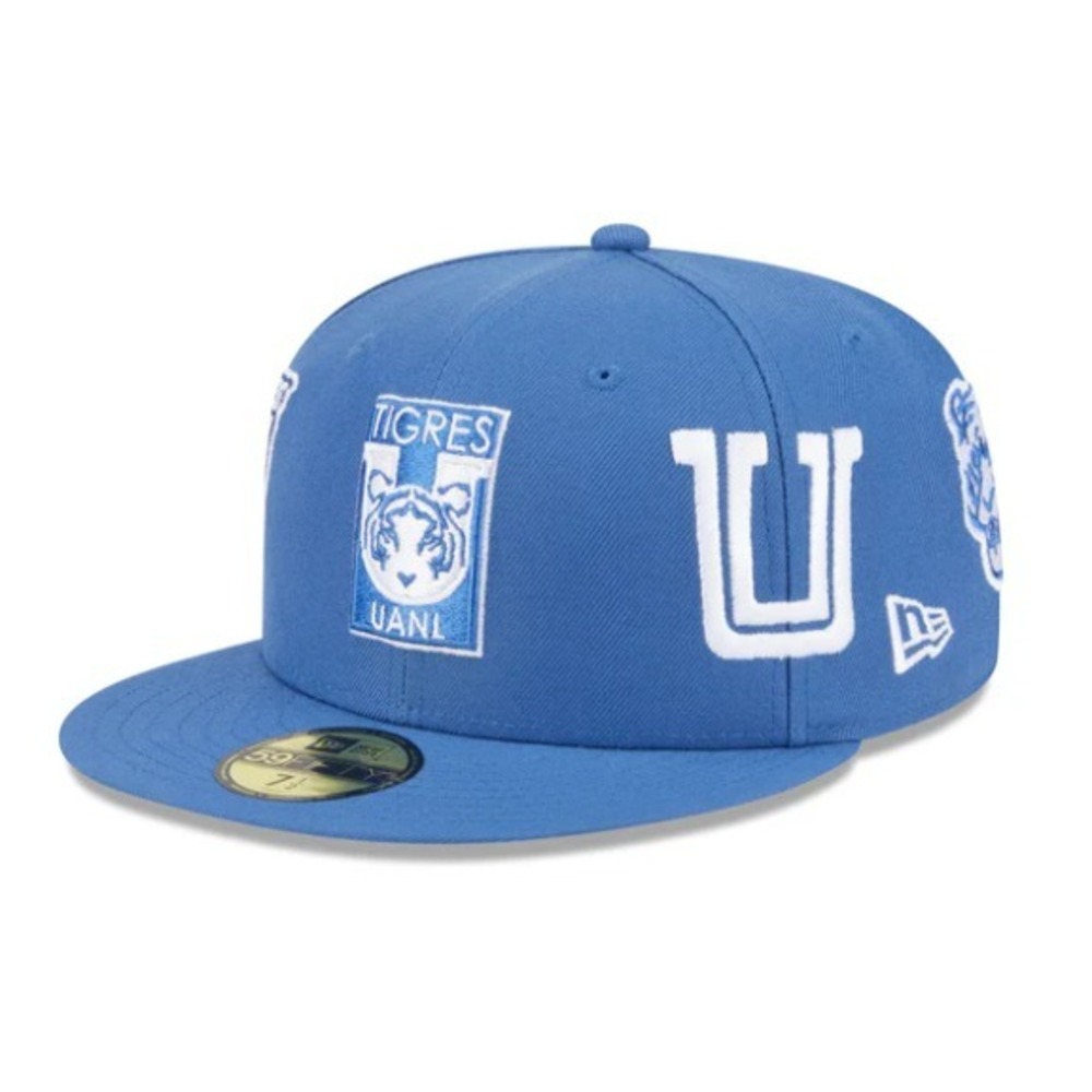 New Era® (SIZE 7 1/8) Club Tigres UANL 59FIFTY Fitted Cap in Indigo - Picture 3 of 7